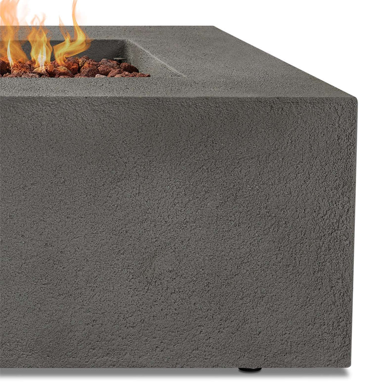 Baltic Rectangle Propane Fire Table with NG Conversion Kit