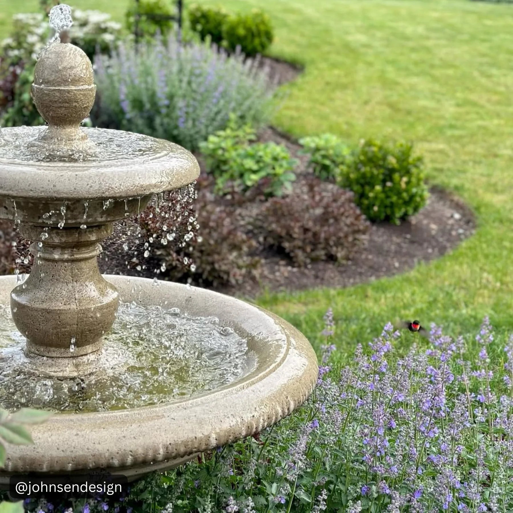 San Pietro Tiered Cast Stone Outdoor Fountain