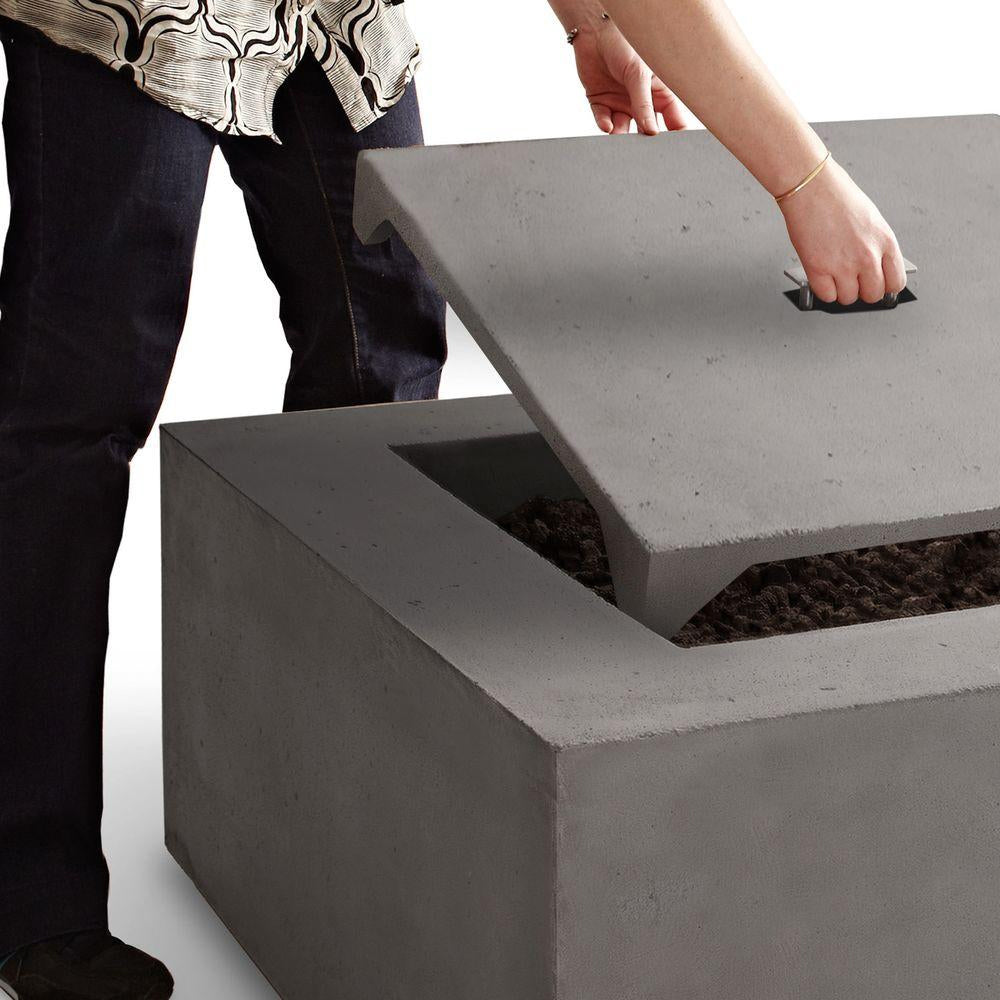 Baltic Rectangle Propane Fire Table with NG Conversion Kit