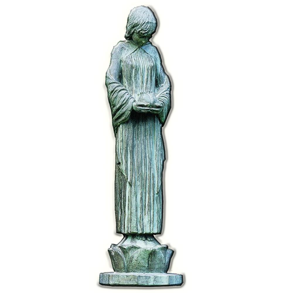 Wood Nymph Cast Stone Garden Statue